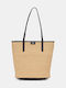 Jala Straw Women's Shopper Shoulder Bag Beige