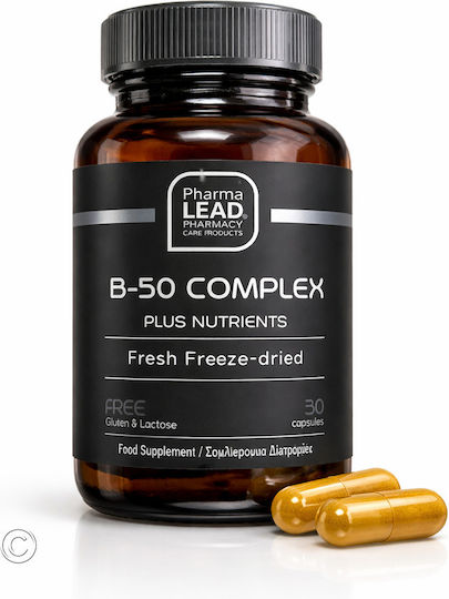 Pharmalead Black Range B-50 Complex Vitamina pentru Energie, Întărirea Imunității și Sistemul Nervos 30 capsule