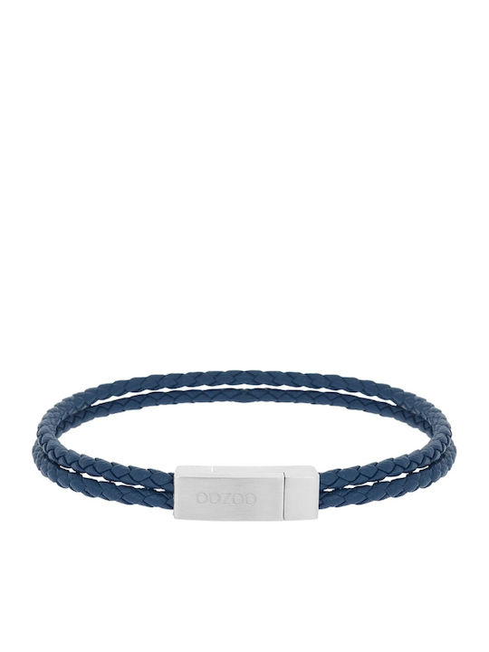 Oozoo Ανδρικό Βραχιόλι από Δέρμα 19.5cm