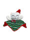 Kong Christmas Cat Toy Holiday Crackles Santa Kitty 14x17cm