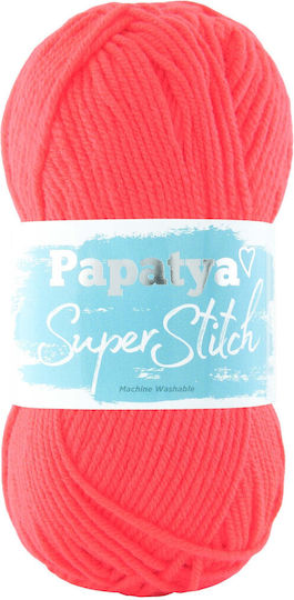 Kamgarn Papatya Super Stitch Νημα Πλεξιματος Col4850 Πορτοκαλι Ακρυλικο 100gr 200mtr