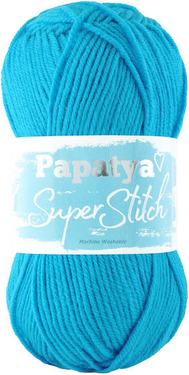 Kamgarn Papatya Super Stitch Νημα Πλεξιματος Col5650 Τυρκουαζ Ακρυλικο 100gr 200mtr