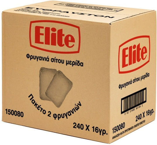 Elite Φρυγανιά Σίτου 2 Φέτες Ατομική Συσκευασία 240x16gr 6-64882
