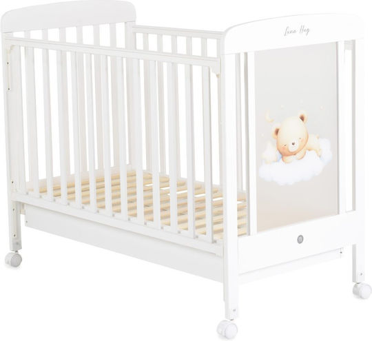 Babybett Weiß mit Matratze 60x120cm
