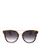 Trussardi Woman Sunglasses with Brown Frame and Gray Lens STR232F 06DA