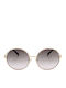 Trussardi Woman Sunglasses with Gold Frame and Gray Lens STR400F 300X