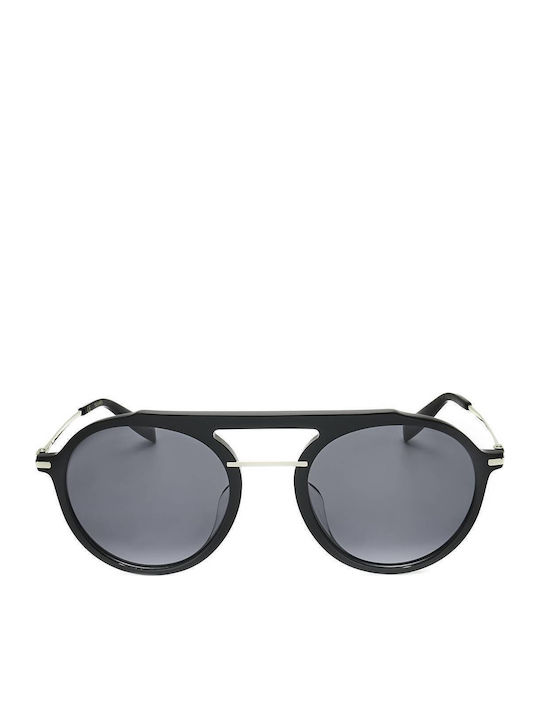 Trussardi Women's Sunglasses with Black Frame and Black Lens STR403F 700X