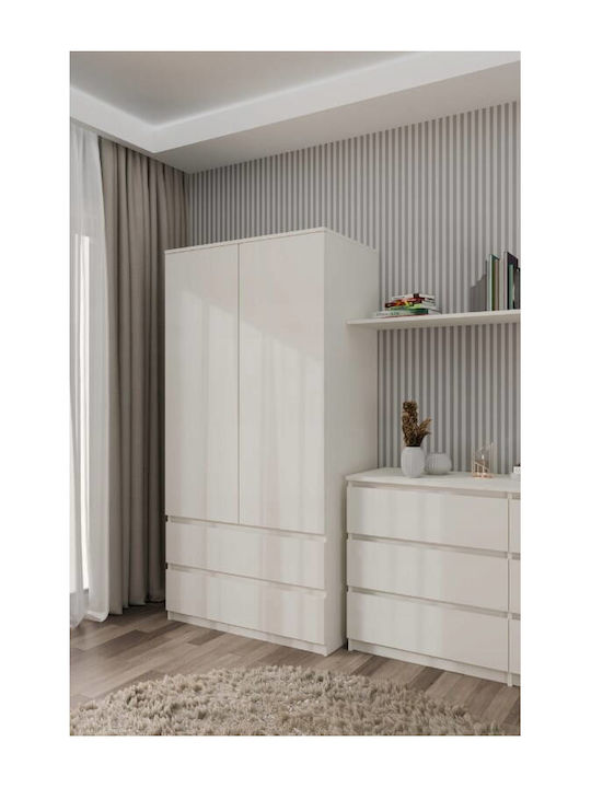 Double Door Wardrobe Kashmir 90x50x180cm