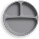 Bocioland Children's Food Plate Made of Gray Silicone