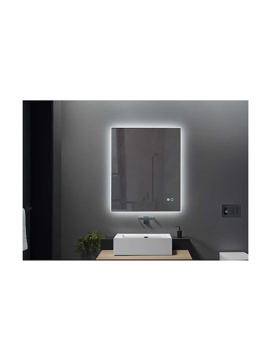 Polihome Wandspiegel mit Rahmen 100x70cm