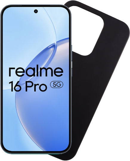 Volte-Tel Camera Guard Back Cover Σιλικόνης με Λουράκι Μαύρο (Realme 16 Pro 5g)