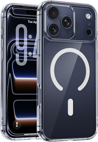 Hoco Magnetic Series Airbag Заден Калъф Силикон Прозрачен iPhone 17 Pro