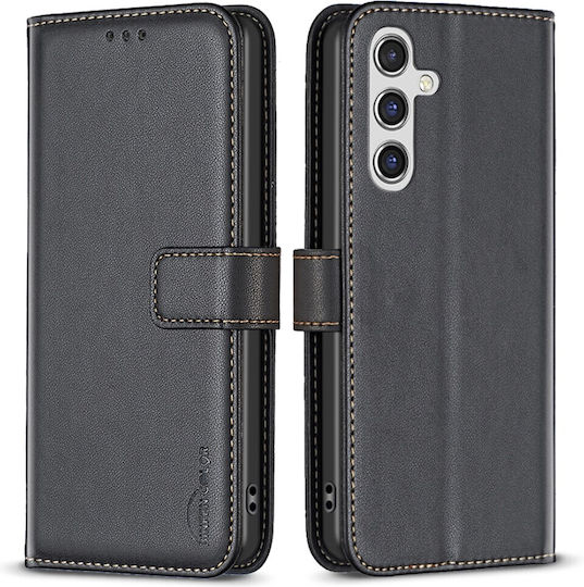 Binfen Series 12 Wallet Δερμάτινο Μαύρο (Galaxy A26Oppo A17)