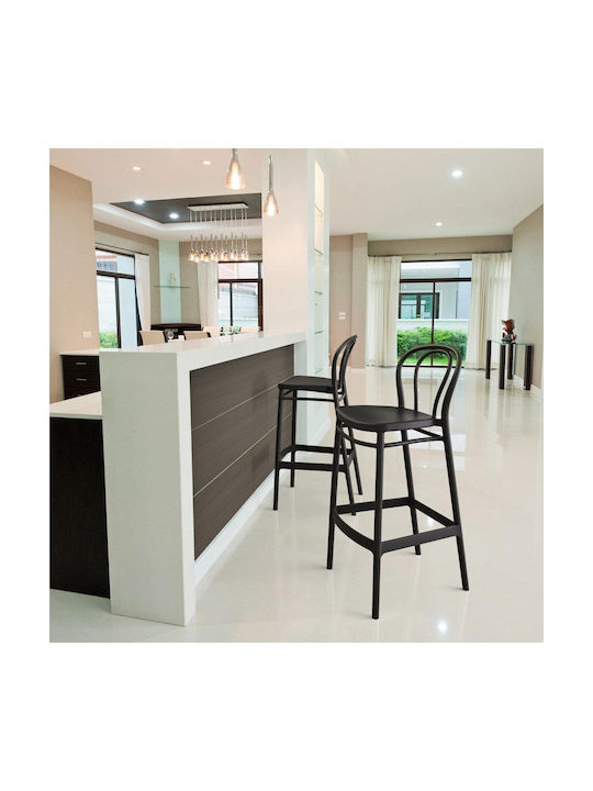 Bar Stools Made of White Polypropylene 4 Pieces 40x51x106cm