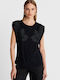 Women's Sleeveless Blouse Black