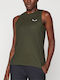 Women's Sleeveless Khaki Blouse