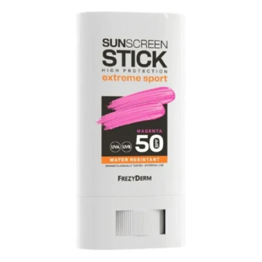 Frezyderm Sunscreen Stick Extreme Sport SPF 50 Magenta Αντηλιακό Stick Προσώπου με Έντονο Χρώμα Magenta 20ml