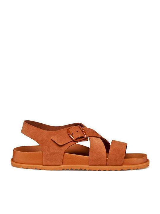 Geox Sandybett Leather Women's Anatomic Brown S...