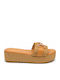 Damen Flatforms Beigen