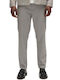 Monza Trousers in Straight Leg Mineral Gray