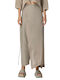 Women's Fabric Trousers in Loose Fit Beige