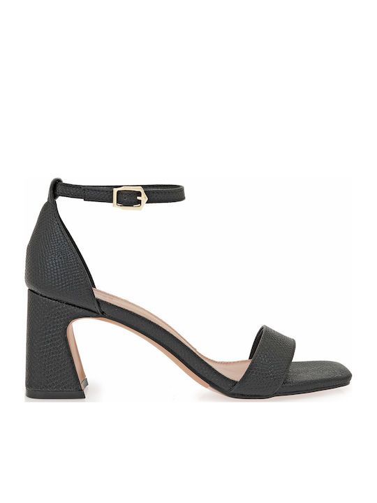 Exe Black Sandals