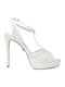 Leder Damen Sandalen Weiß