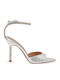 Sandals with Strass Silver W47009796E94-SILVER 652-19+ CJ038-09 with Clear Strass