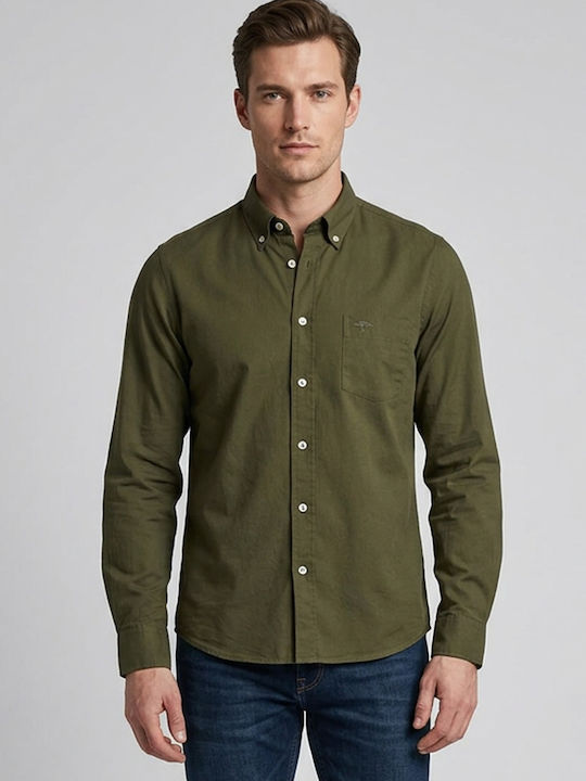 Дълъг Ръкав Риза в Стандартна Кройка Dark Khaki