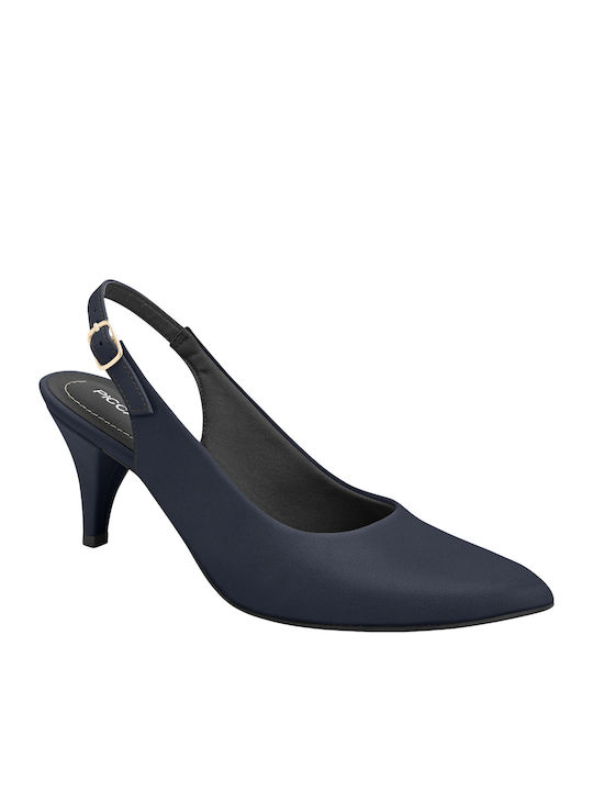 Piccadilly Heels with Strap Blue