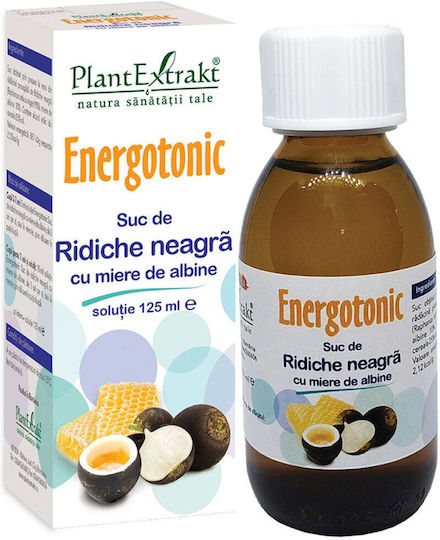 Suc Energotonic de Ridiche Neagră cu Miere 125ml Plant Extrakt