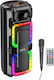 Kakusiga H speaker Karaoke cu Microfon cu Fir și Efecte de Iluminare GET-KAKUSIGA-KK-8214 Negru