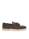 Suede Men's Loafers in Brown Colour