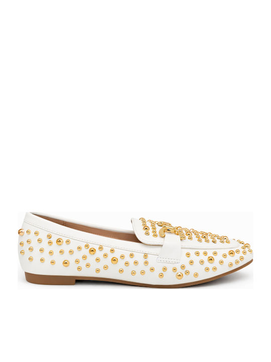 Mocasini Dama În Culoare Albă SL-E5568-26MO-ALB