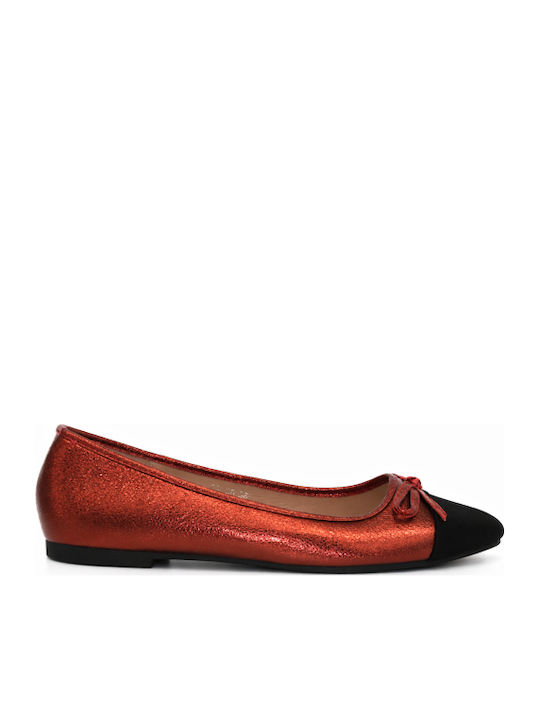 Women's Burgundy Ballerina Shoes