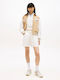 Damen-Leinen-Shorts Beige