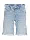 Pantaloni Scurți/Bermude Denim Jjirick Jjicon Albastru Deschis