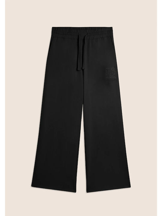 Pantaloni Trening Cu Pantaloni Evazati Negri
