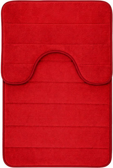 Alista Home Σετ Πατάκια Μπάνιου AT1CT-IM1P-RS1S-DT25025/008 Red 50x80εκ. 2τμχ Alista Home Σετ Πατάκια Μπάνιου AT1CT-IM1P-RS1S-DT25025/008 Red 50x80εκ. 2τμχ