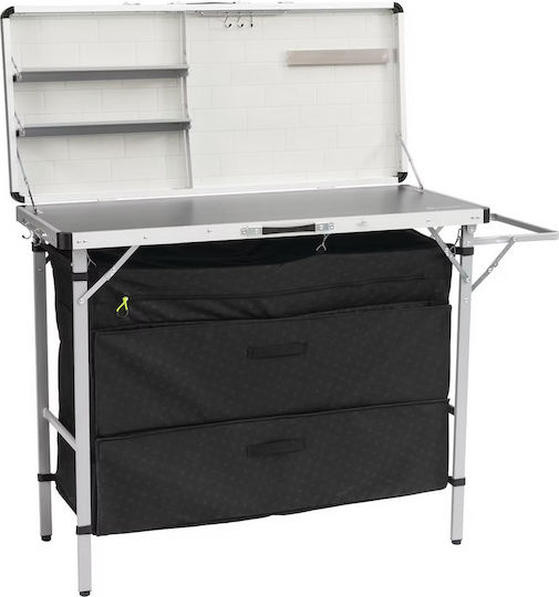Outwell Steel Camping Cupboard for Camping Foldable 136x54x90cm Black