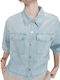 Γυναικείο Sky Blue Overshirt Oversized