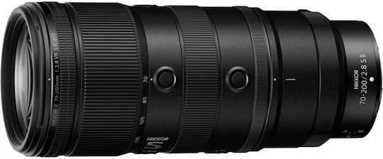 Nikon Φωτογραφικός Φακός 70-200mm f/2.8 VR S II Σταθερός για Nikon Z Mount Μαύρος