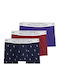 Ανδρικά Μποξεράκια Red/navy/purple 3Pack