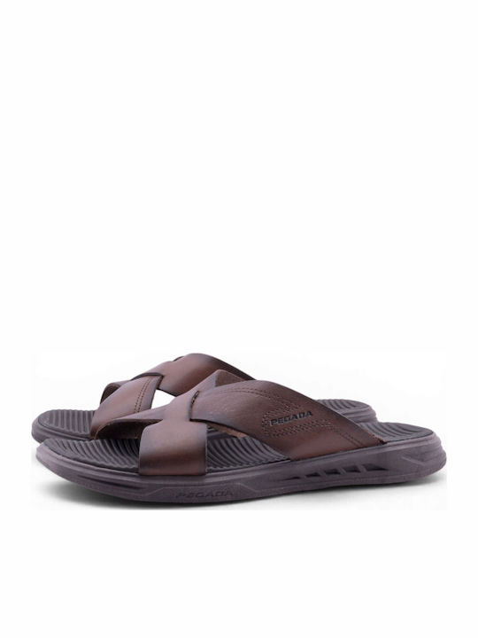 Pegada Men's Sandals in Brown Colour