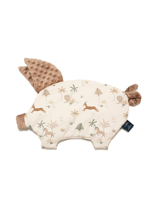 La Millou Baby Sleep Pillow Sleepy Pig Brown 35x40cm