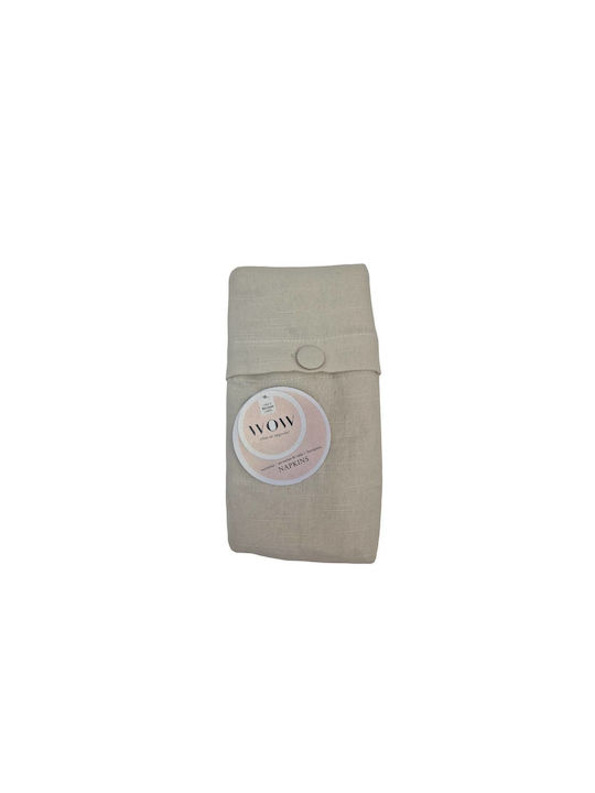 Finesse Πετσέτα Φαγητού Βαμβακερή Σετ 4τμχ Ivory 45x45εκ.