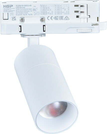 Adeleq LED Warm White Spot in White Colour