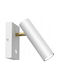 Luminex Single Spot with GU10 Lamp Adapter in White Colour