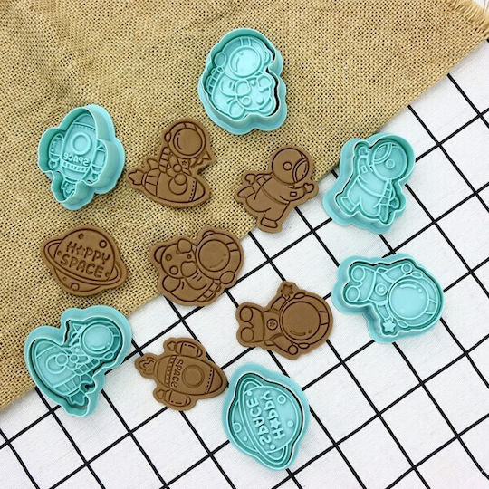 Cookie Cutter Set Astronauts Stamp 45-60mm X6