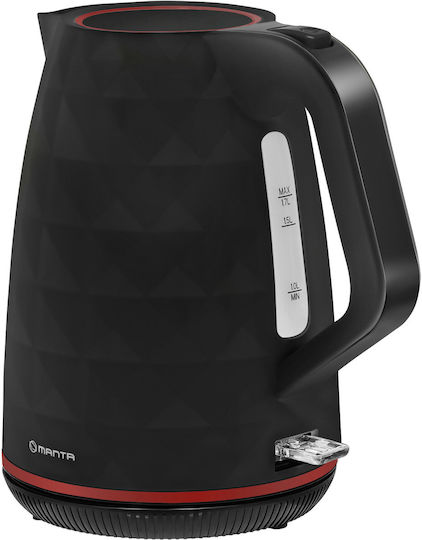 Manta Електрически Кана За Пътуване 1.7л 2200W Черна